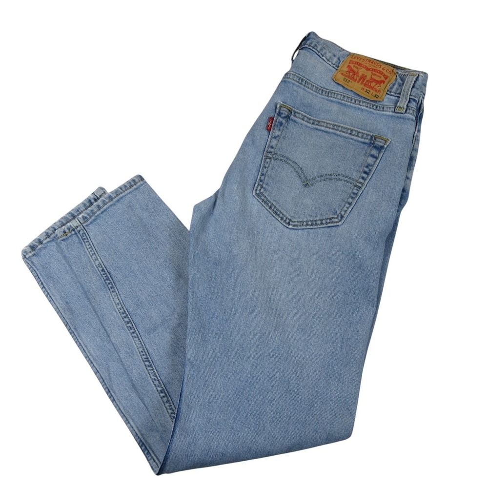 Levis Mens Jeans 512 32 x 32 Slim Taper Fit Stretch Cotton Lyocell Pockets